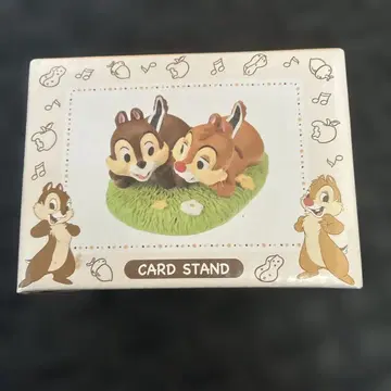 [ 미개봉 레어 ] 칩 앤 데일 피규어 카드 스탠드 입상 디즈니