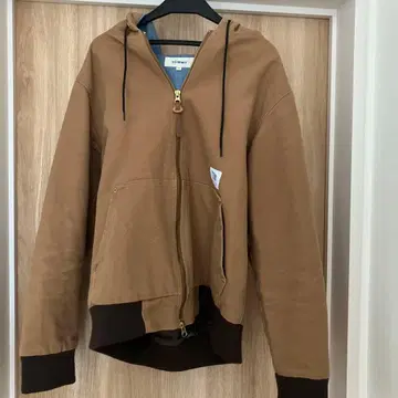 TOMMY 브라운 풀 지퍼 후디 M