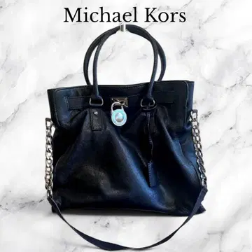 Michael Kors 숄더백 해밀턴 2way 블랙 천연 가죽