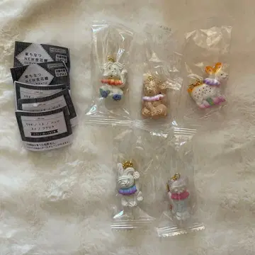 토우 치나츠 NEW 금꽃 사탕 미니어처 참 5종 컴플리트 캡슐 토이