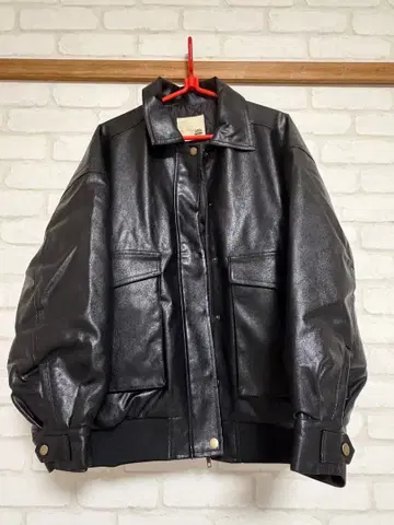 [설명 필독] classical Elf Java 콜라보 인조 가죽 블루종