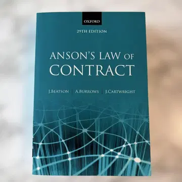 ANSON'S LAW of CONTRACT