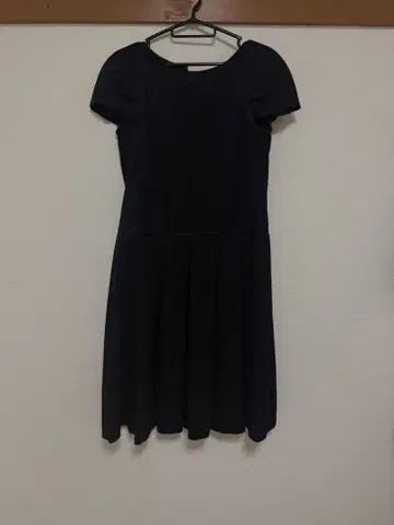 JIL SANDER 네이비 반팔 무릎 기장 원피스
