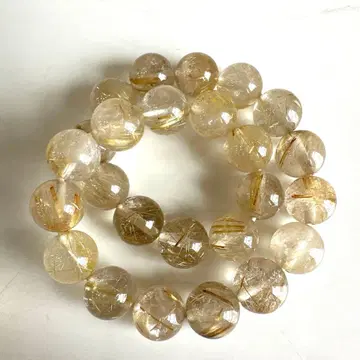 루틸 쿼츠 팔찌 작은 알갱이 8.5mm