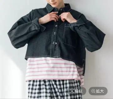 studioclip 부드러운 데님 숏 자켓