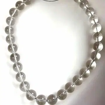 수정 염주 목걸이 정품 수정 레어 염주