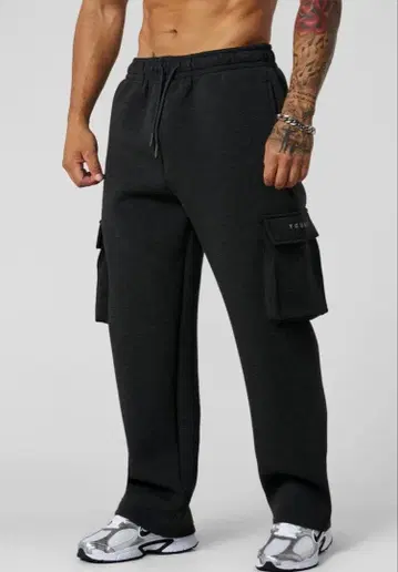 YOUNGLA 스웨트 팬츠 카고 팬츠