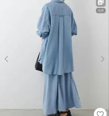 BEARDSLEY, 비어즐리, [FRIPIER] 쉬폰 데님 스커트