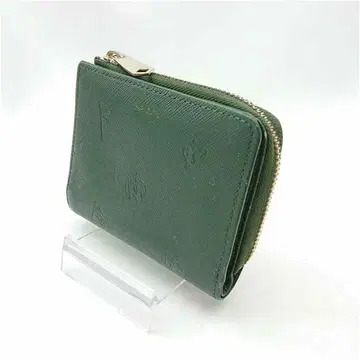 폴 스미스 Paul Smith 그린 계열 가죽 이단 접이식 지갑 남성용