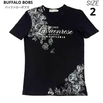 [ 새상품 ] BUFFALO BOBS 버팔로 밥스 T셔츠 장미 무늬 2