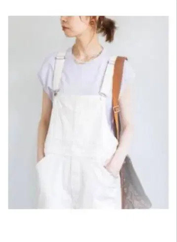 [ 미사용 새상품 ] AURALEE 퍼플 T셔츠