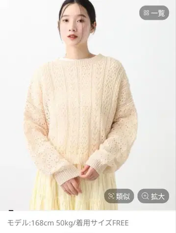 StudioCLIP 테이프얀 시스루 풀오버