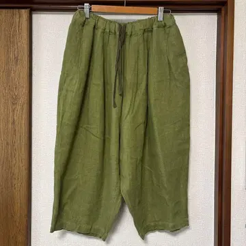 내추럴 런드리 올리브 그린 와이드 팬츠 size 2