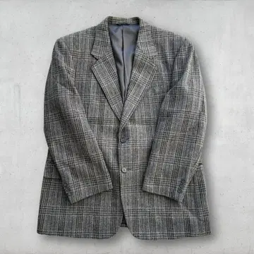 빈티지 G&T 글렌체크 테일러드 자켓 그레이 100BE5