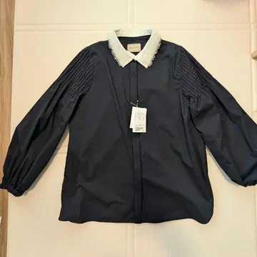 유나이티드 애로우즈 프릴 옷깃 블라우스