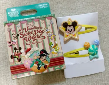 디즈니랜드 바네팔 미키마우스 헤어 클립 세트 2개입