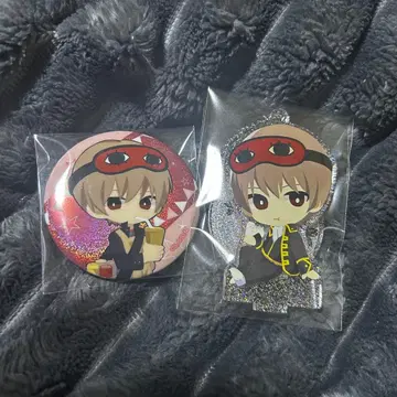 은혼 오키타 소고 캡콤 카페 캔뱃지 아크릴 키링