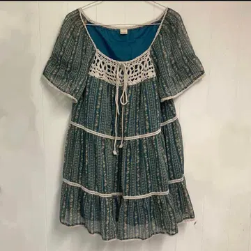 axes femme 튜닉 모리걸 꽃무늬 원피스 레이스