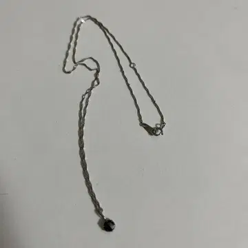 플라티나 목걸이 블랙스톤