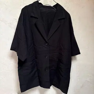 저널 스탠다드 레이온 린넨 하프 슬리브 셔츠 자켓