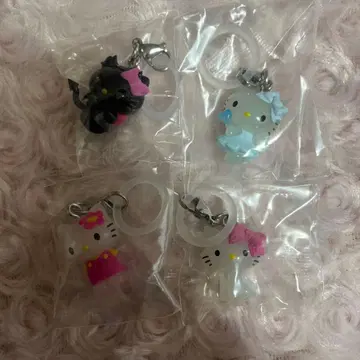 산리오 가챠 메지루시 액세서리 헬로키티 천사 데빌 챠미