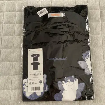 mofusand T셔츠 초우쵸냥 이로하냥 블랙 XL
