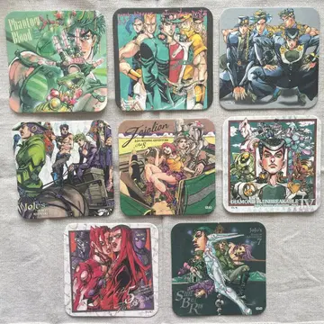 죠죠의 기묘한 모험 아트 코스터 8종 세트