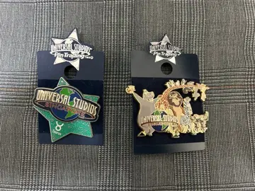 유니버셜 스튜디오 싱가포르 핀 배지 2개 세트