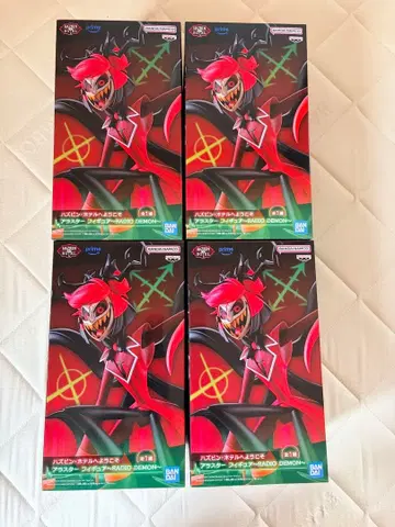 해즈빈 호텔 라디오 데몬 알래스터 피규어 4개 세트