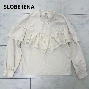 SLOBE IENA 슬로브 이에나 스탠드 카라 프릴 셔츠 블라우스