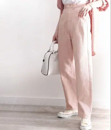 [ Classical Elf ] 핑크 스트레이트 데님 하이웨스트