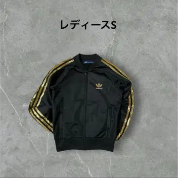 adidas 여성용 저지 트랙 자켓 S 블랙/금