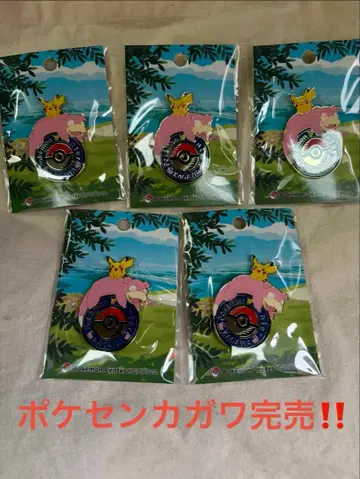 포켓몬 센터 카가와 오리지널 로고 핀즈 5개