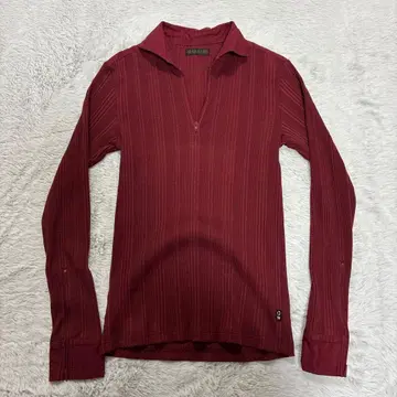 Morgan homme 써멀 롱 T 지퍼 카라 부착