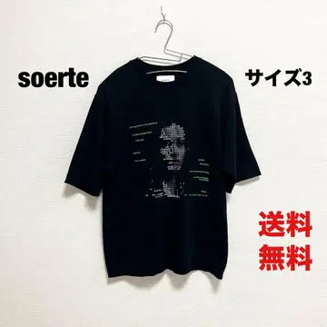 [새상품급] soerte 그래픽 T셔츠 블랙 사이즈 3