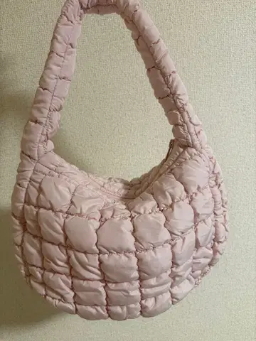 미사용 COS 퀼트 미니백 라이트 핑크