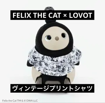 FELIX THE CAT x LOVOT 빈티지 프린트 셔츠