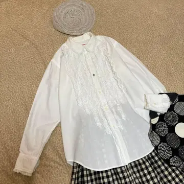 45rpm 프릴 가득 긴팔 블라우스