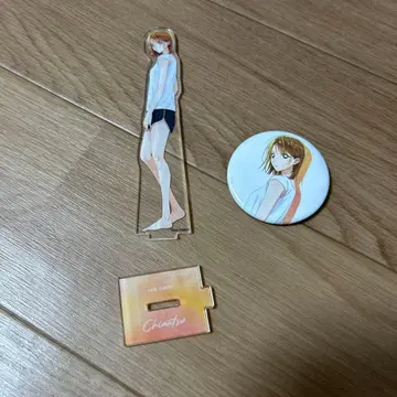 푸른상자 x ZOZO 콜라보 상품 사슴노 치나츠 아크릴 스탠드 캔뱃지