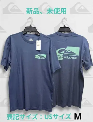 택 포함 새상품 ] QUIKSILVER 퀵실버 티셔츠 네이비 USA M