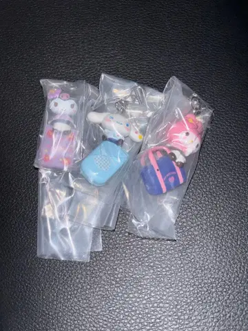 산리오 헤이세이 갸루 참 3개 세트 시나모롤 마이멜로디 쿠로미