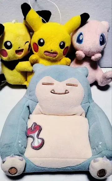포켓몬 센터 한정판 카비곤, 피카츄, 피츄, 뮤우 봉제 인형 세트