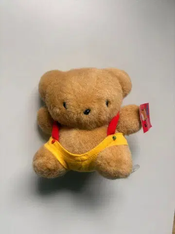 옐로우 컬러 피니무 봉제 인형 쇼와 레트로 곰 세가 SAN-X 산엑스