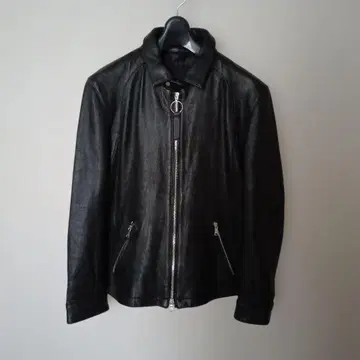 LOVELESS 램 가죽 더블 지퍼 싱글 라이더 자켓 양가죽