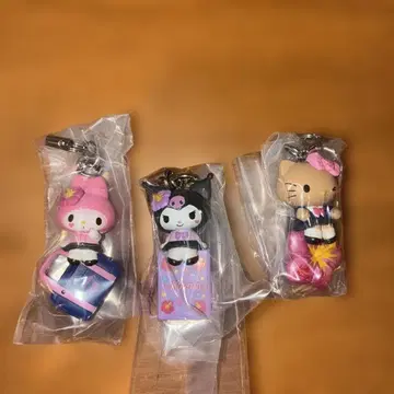 산리오 캐릭터즈 헤이세이 갸루 참 가챠 3종 세트