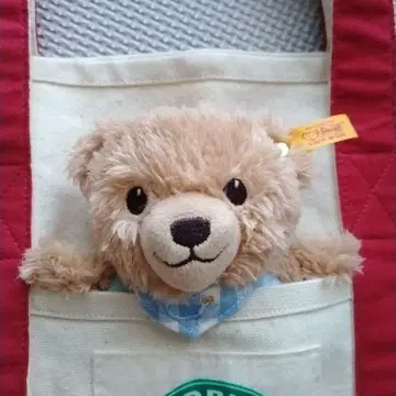 슈타이프 테디베어 곰 봉제 인형 딸랑이 마스코트