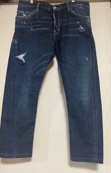 DSQUARED2 데미지 가공 다크 블루 데님