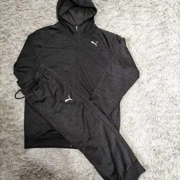 PUMA 저지 상하의 세트 풀 집업 후드티 7부 팬츠 빅 사이즈