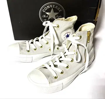 미사용 CONVERSE ALL STAR 스니커즈 22.5cm 사이드 지퍼