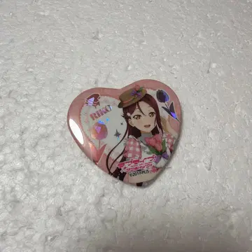 러브 라이브 선샤인 사쿠라우치 리코 GIGO 홀로그램 하트 캔뱃지